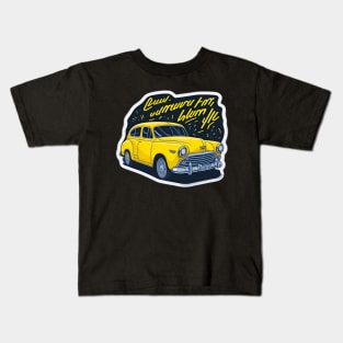 yellow car Kids T-Shirt